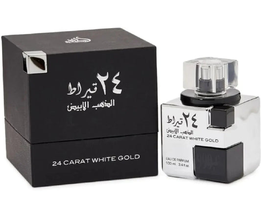 24 Carat White Gold 100 ml EDP Lattafa